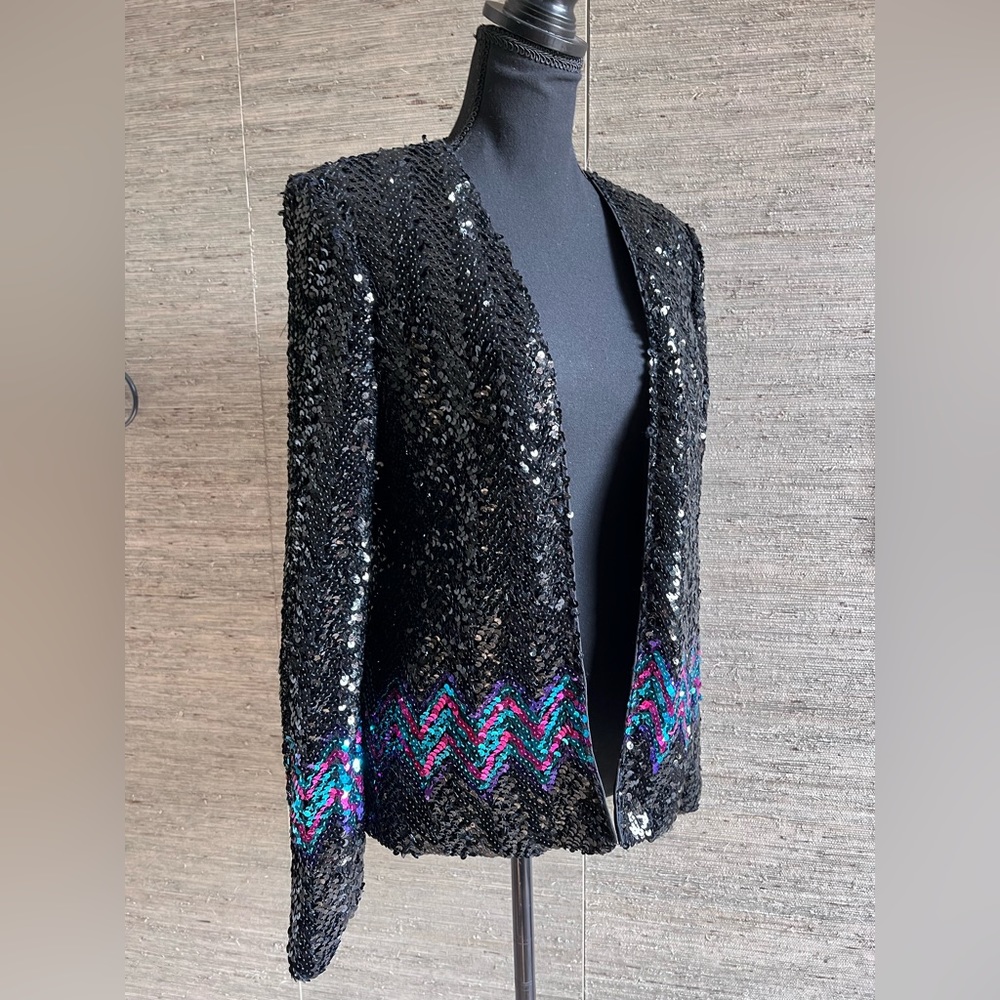 Three Flaggs Vintage Sequins Blazer